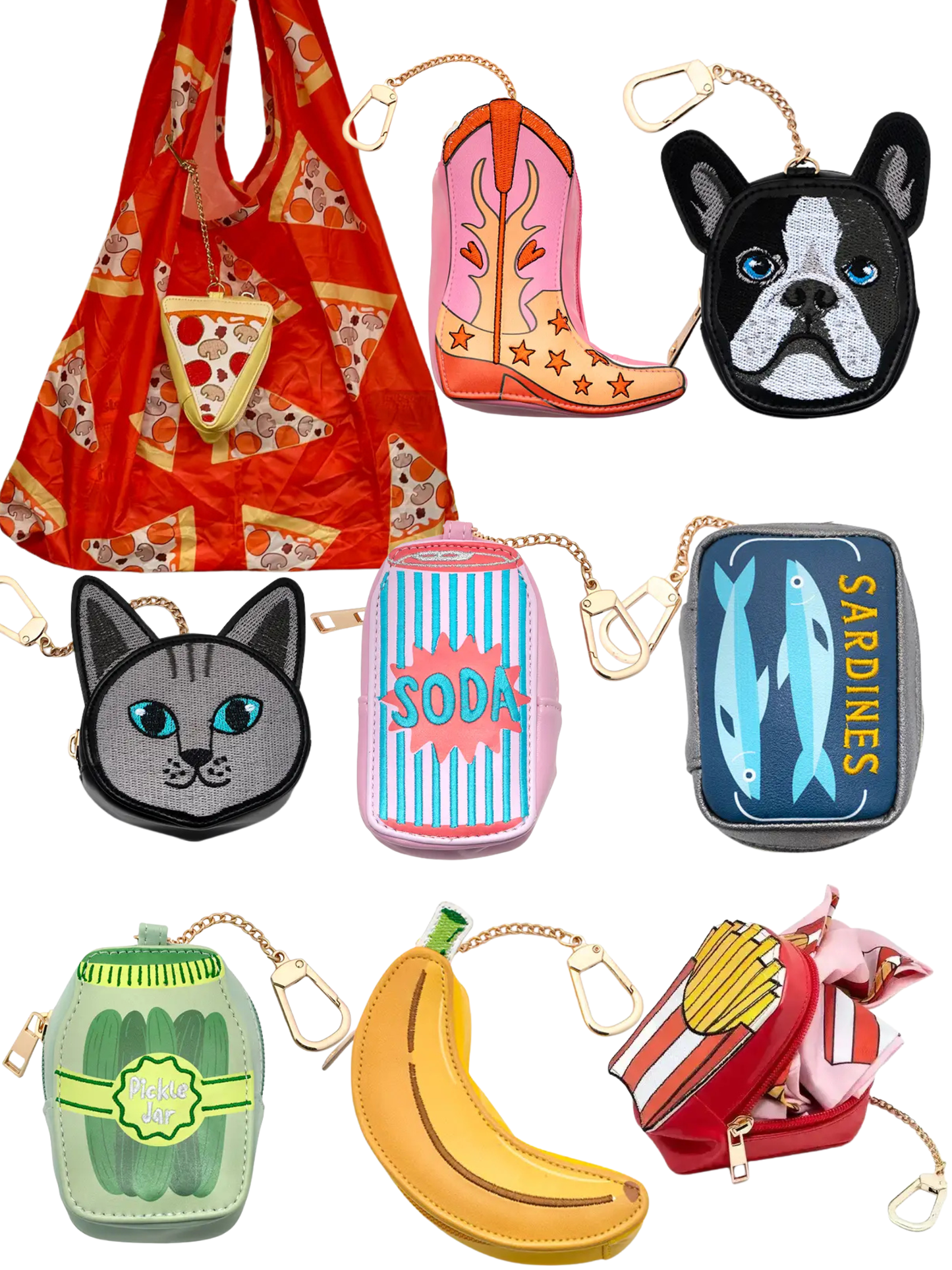 2-in-1 Bag Charm & Reusable Shopper Bag