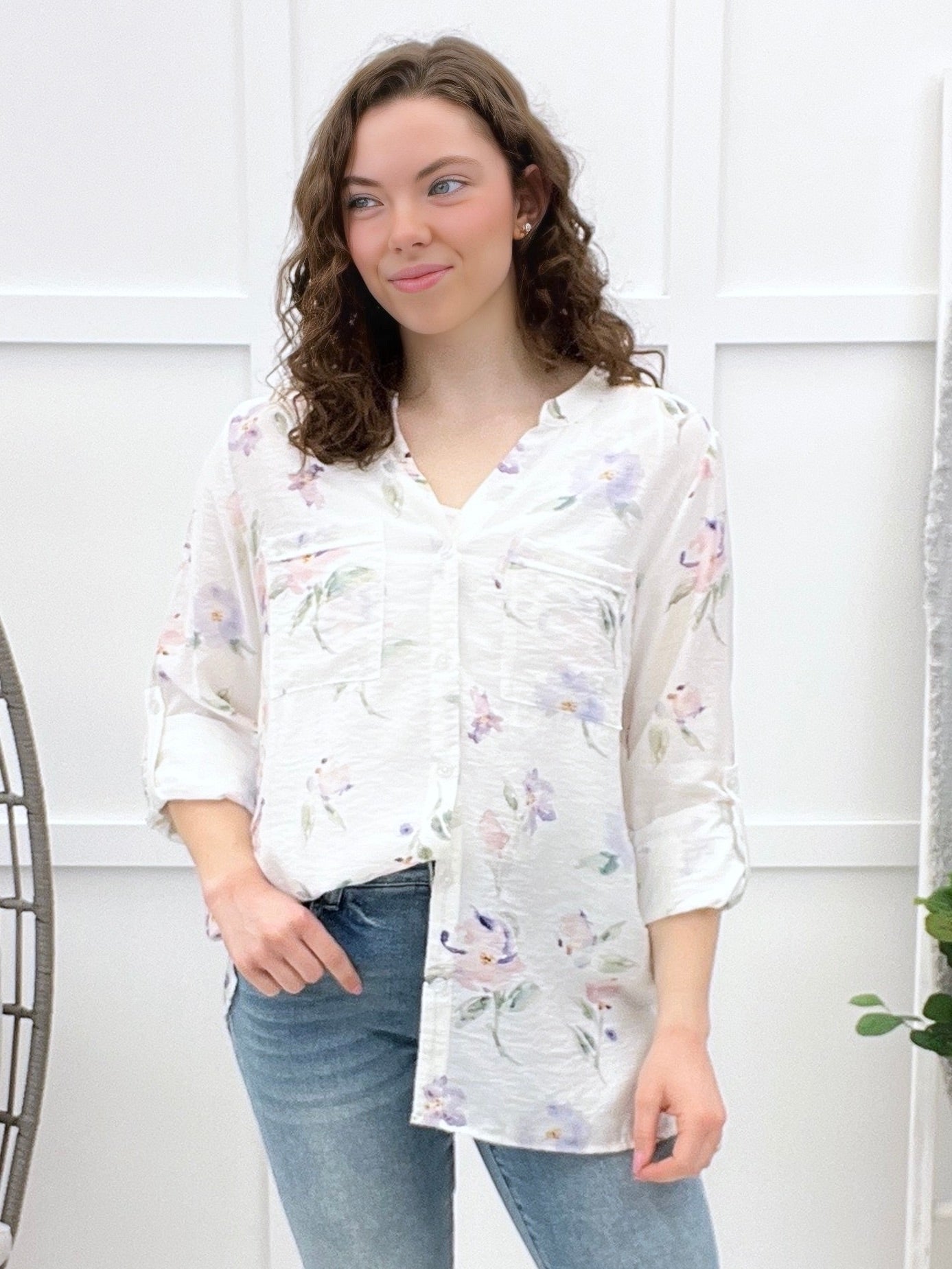Feeling Dreamy Button-up Top