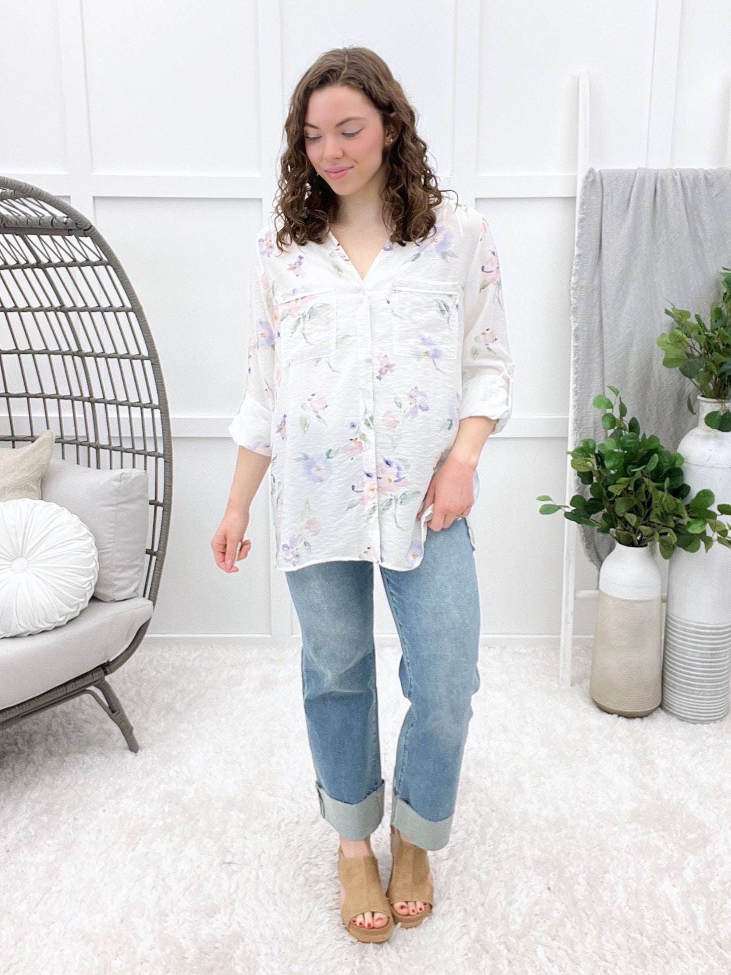 Feeling Dreamy Button-up Top