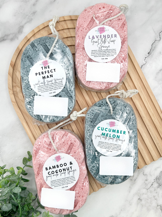 Goat’s Milk Soap Infused Sponge
