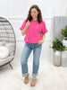 Sunday Hangout Top - Hot Pink