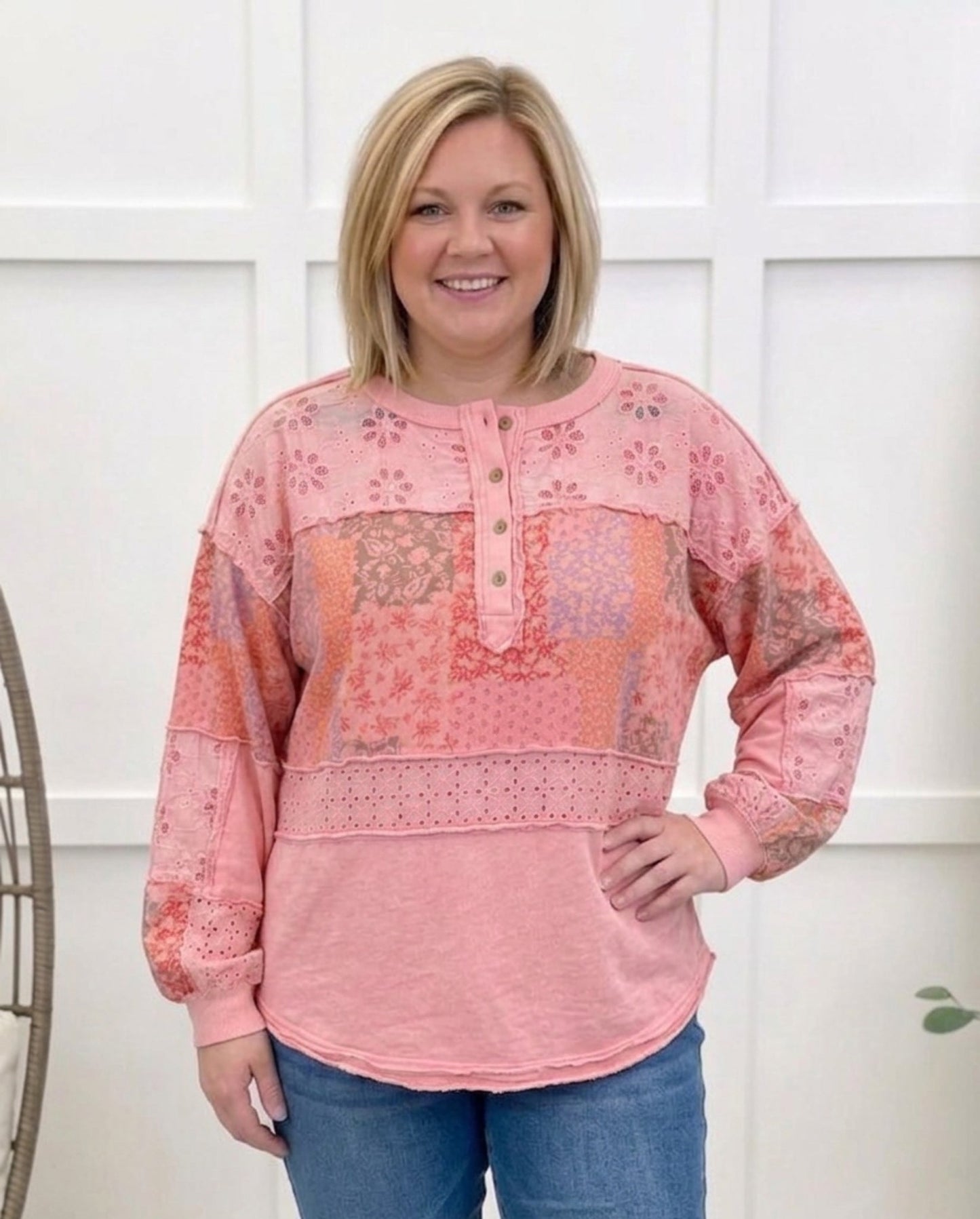Sweet Petals Top - Cotton Candy