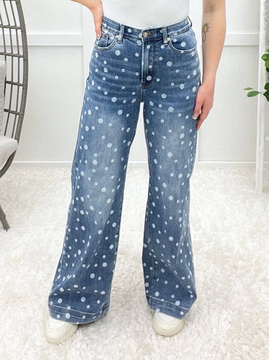 The Shaila From Saige High Rise Wide Leg Jeans