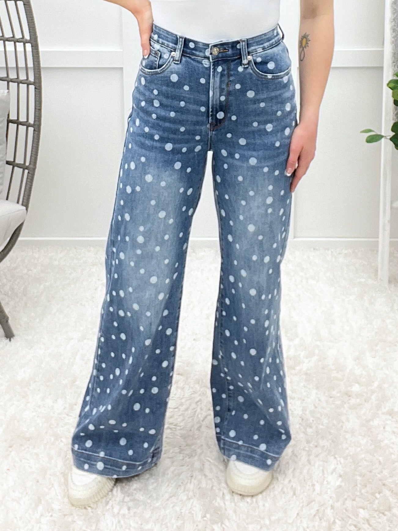 The Shaila From Saige High Rise Wide Leg Jeans