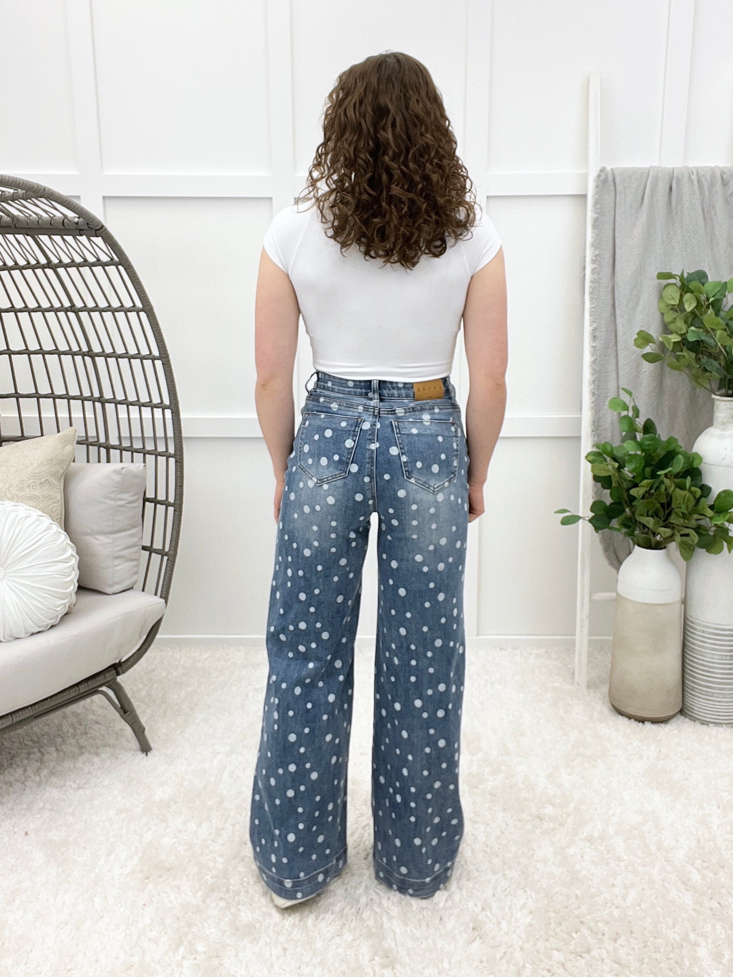 The Shaila From Saige High Rise Wide Leg Jeans