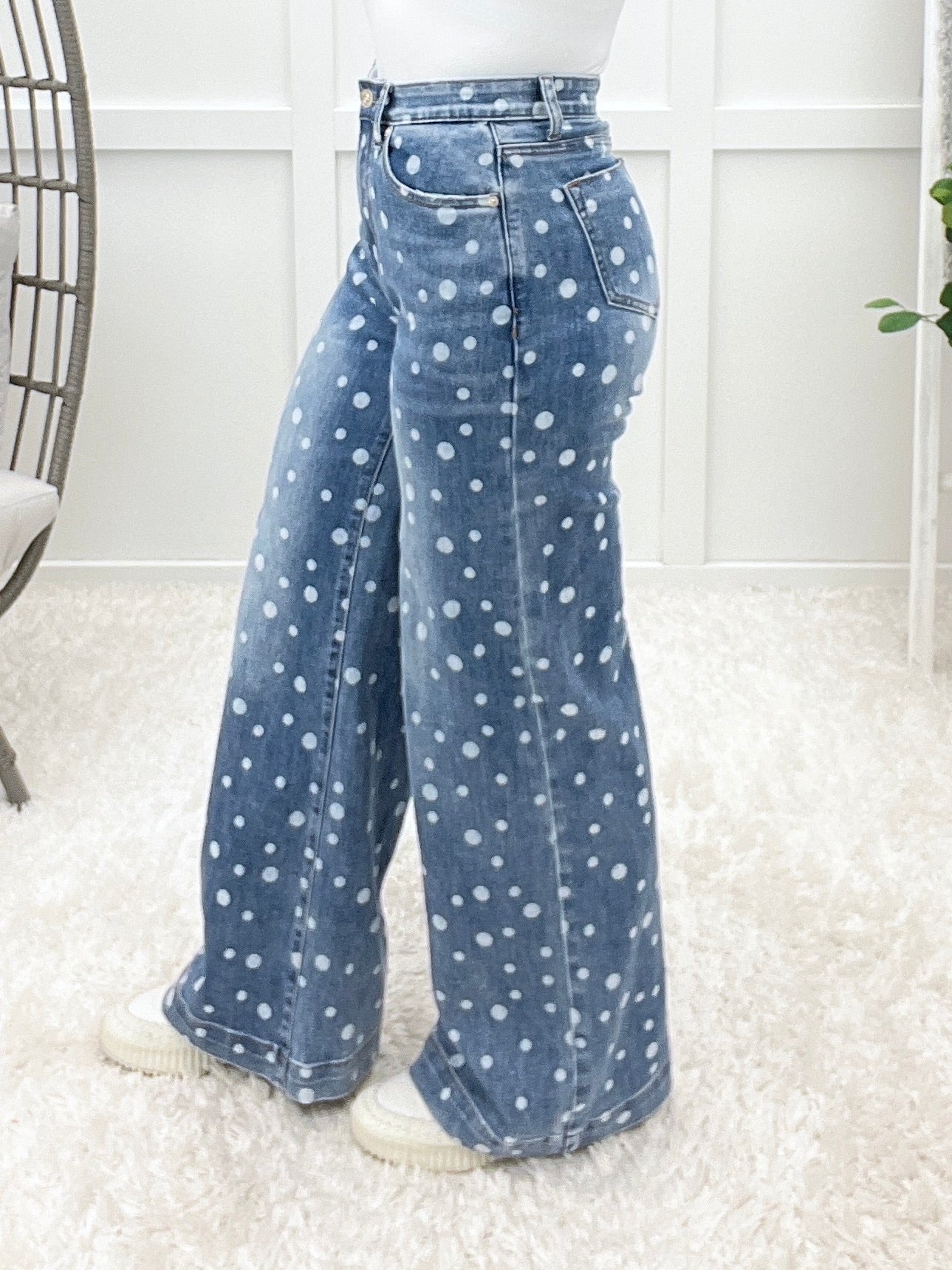 The Shaila From Saige High Rise Wide Leg Jeans