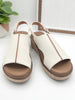 Corkys Volta II Wedge Sandals - White