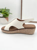 Corkys Volta II Wedge Sandals - White