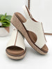 Corkys Volta II Wedge Sandals - White