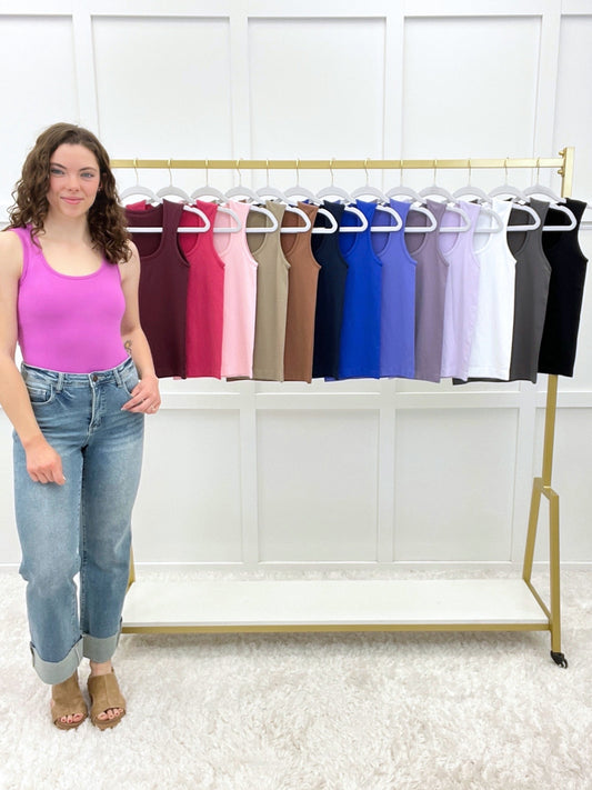 Scoop Neck Confidence Booster Tank Top