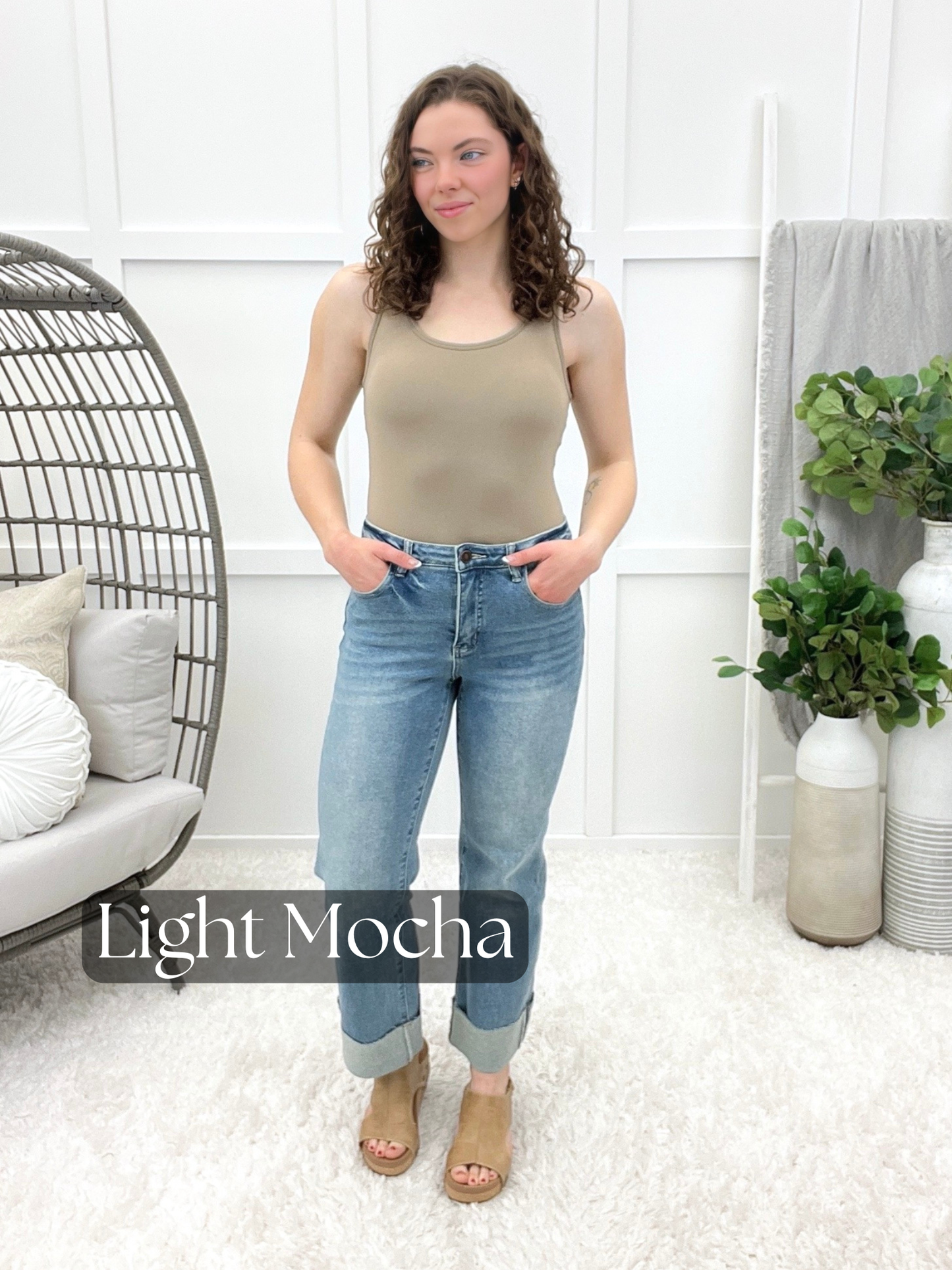 Scoop Neck Confidence Booster Tank Top