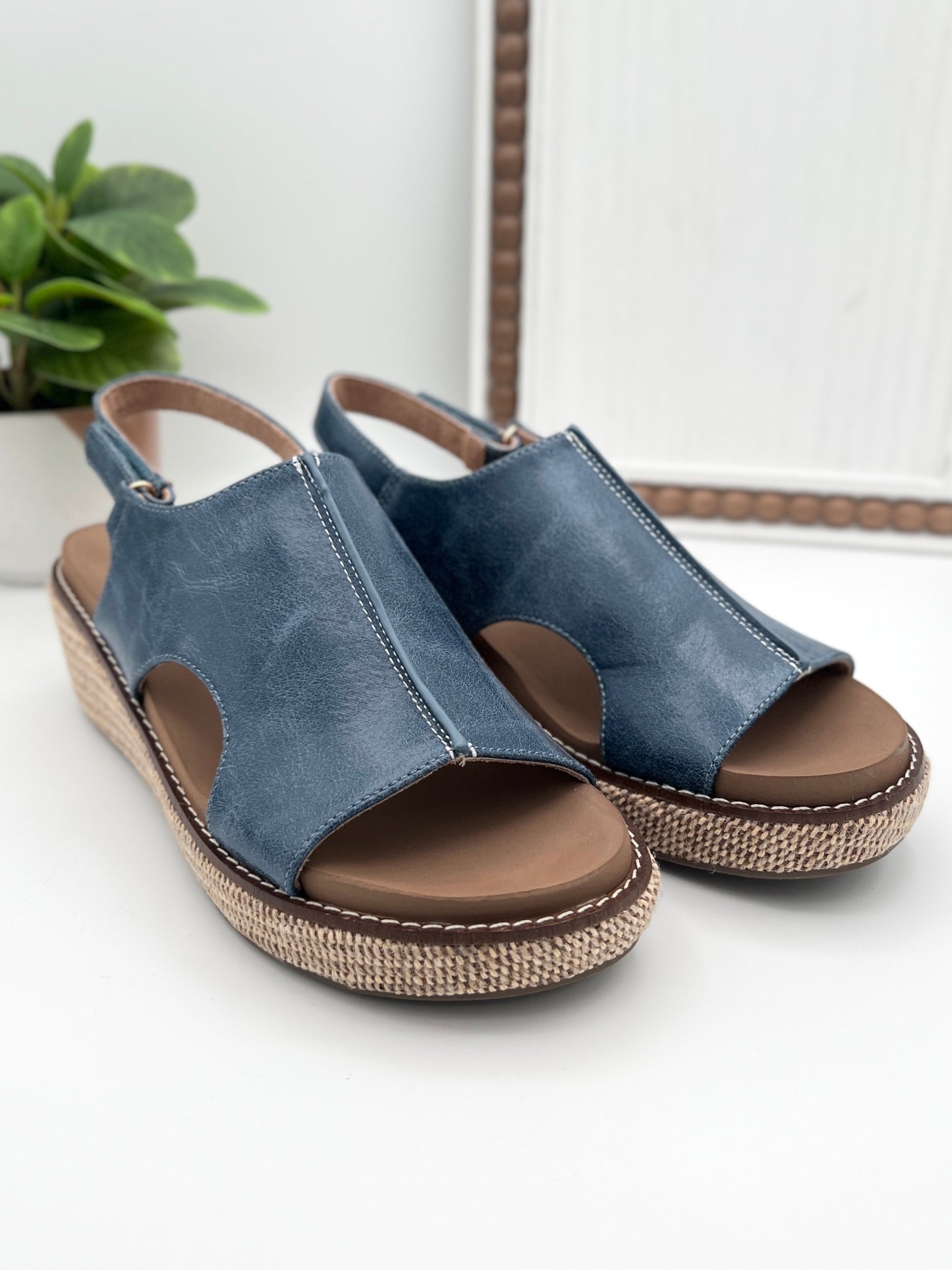Corkys Volta II Wedge Sandals - Ocean