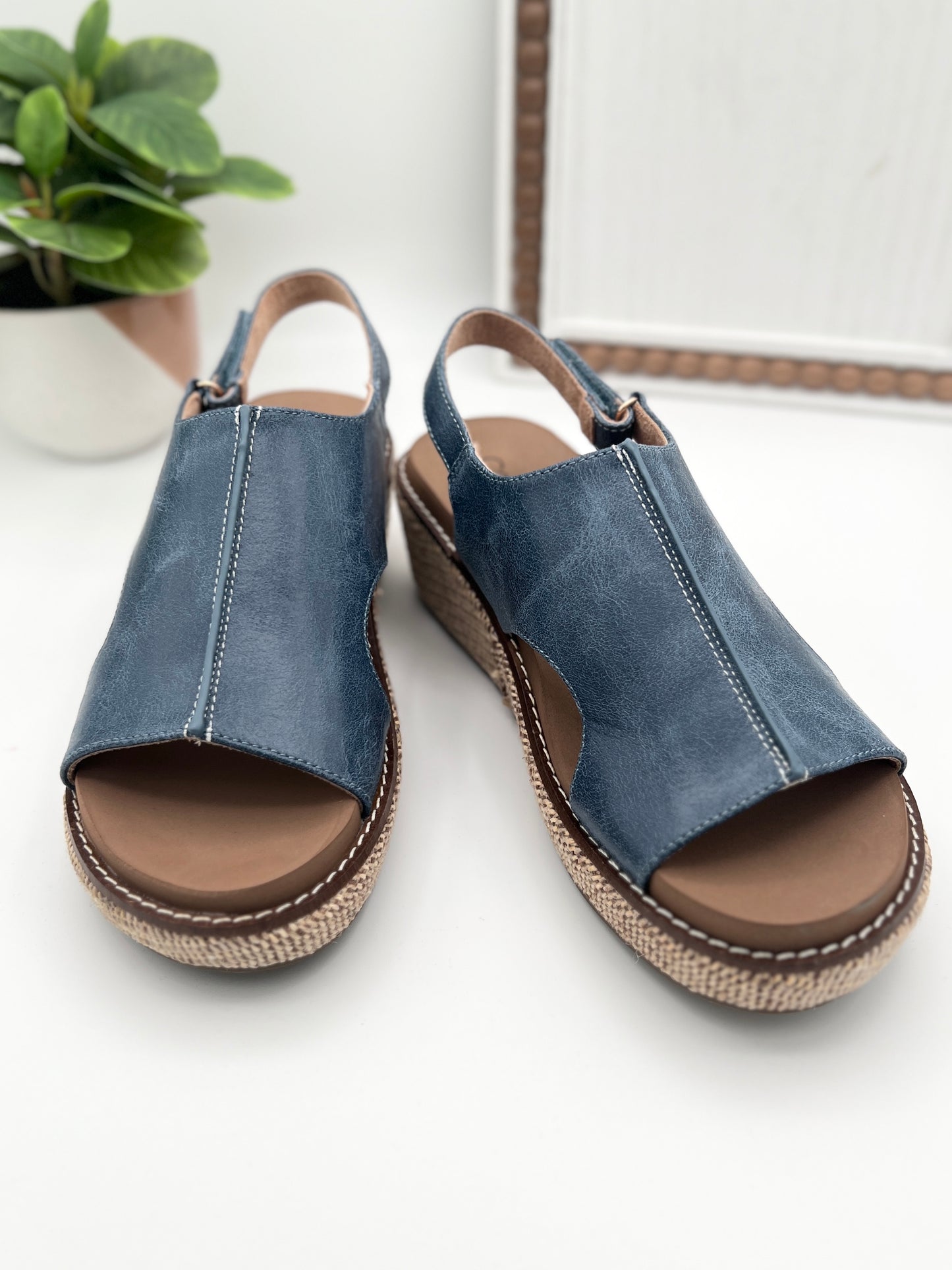 Corkys Volta II Wedge Sandals - Ocean