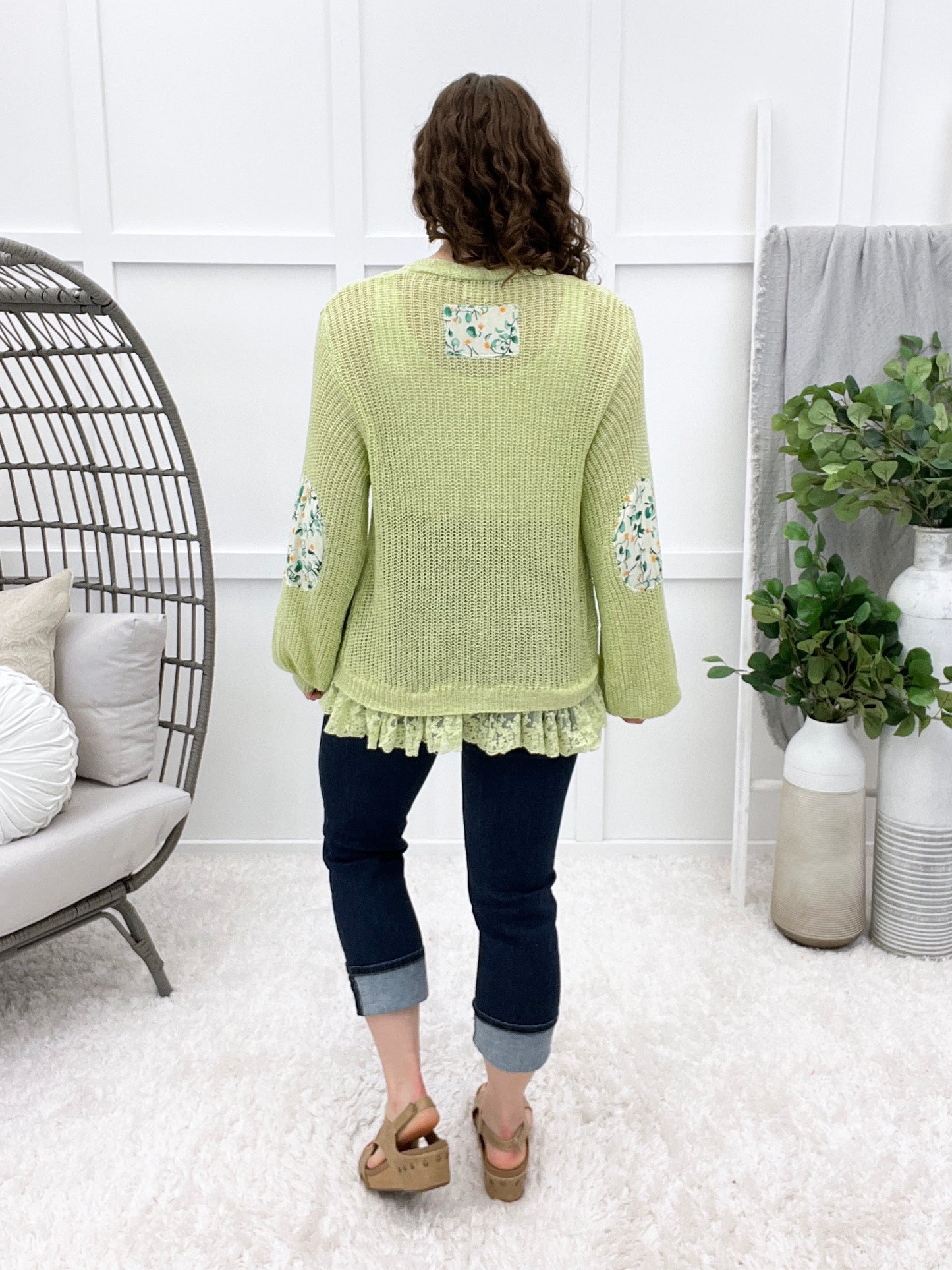 Sight To See Cardigan - Light Green