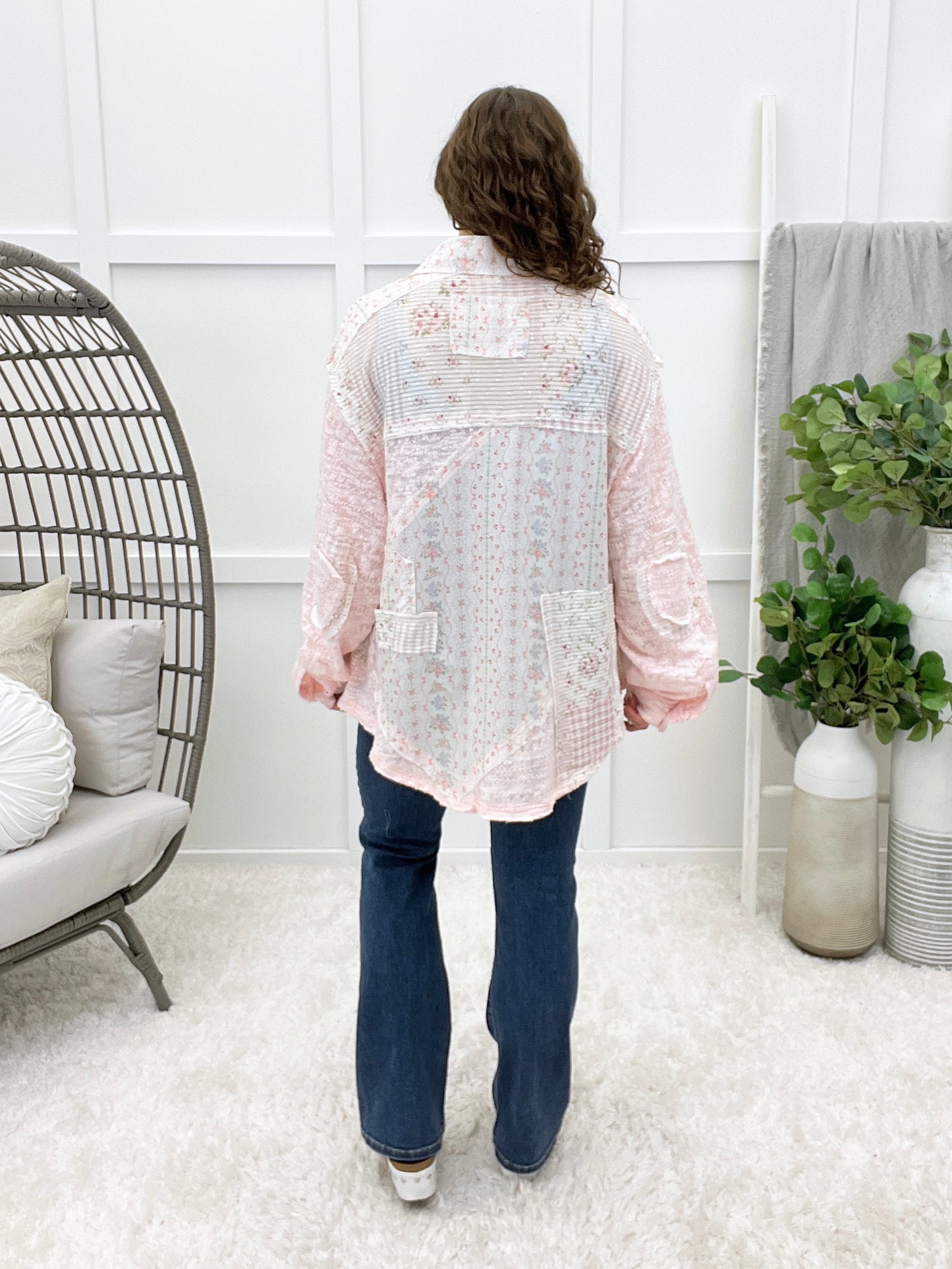 Beautiful Bloom Button-up Top