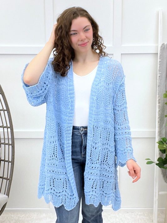 On The Daily Crochet Knit Cardigan