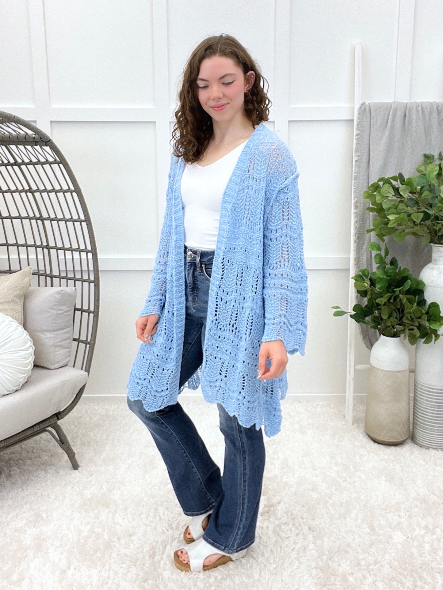 On The Daily Crochet Knit Cardigan