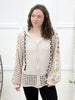 Easy Days Crochet Zip Hoodie - Soft Beige
