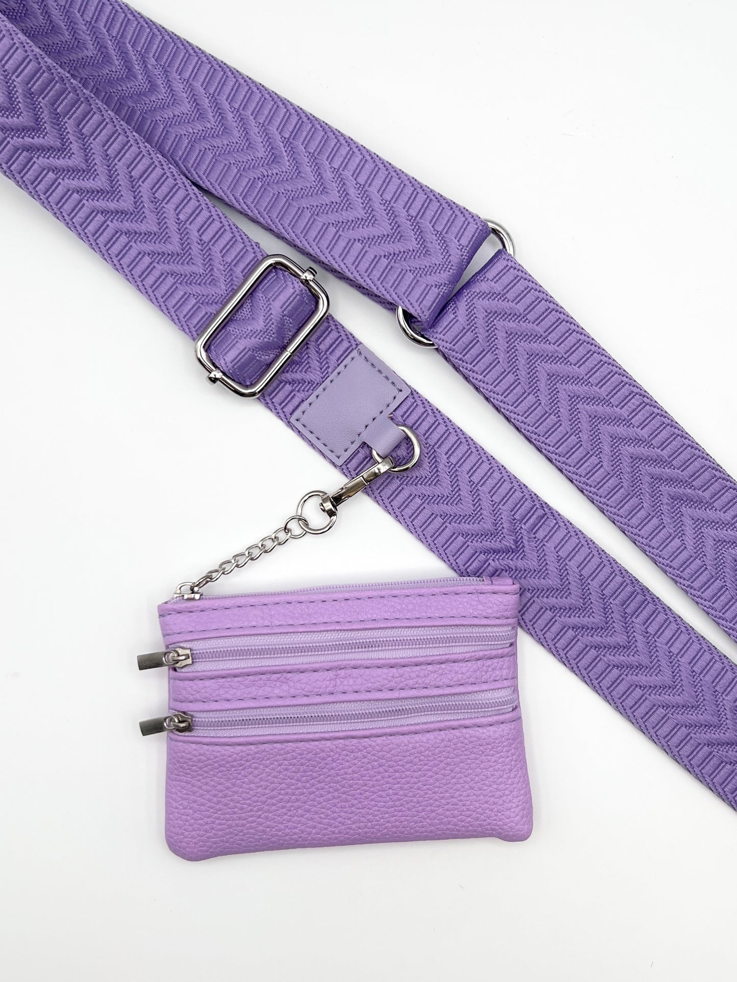 Clip & Go Crossbody w/ Zippered Pouch - 7 Colors
