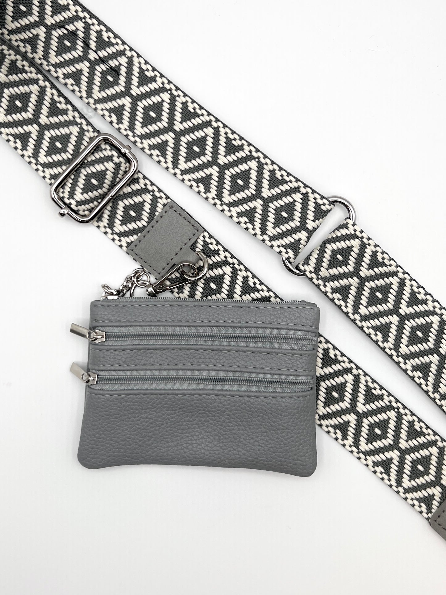 Clip & Go Crossbody w/ Zippered Pouch - 7 Colors