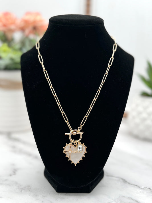 Heart For You Toggle Necklace