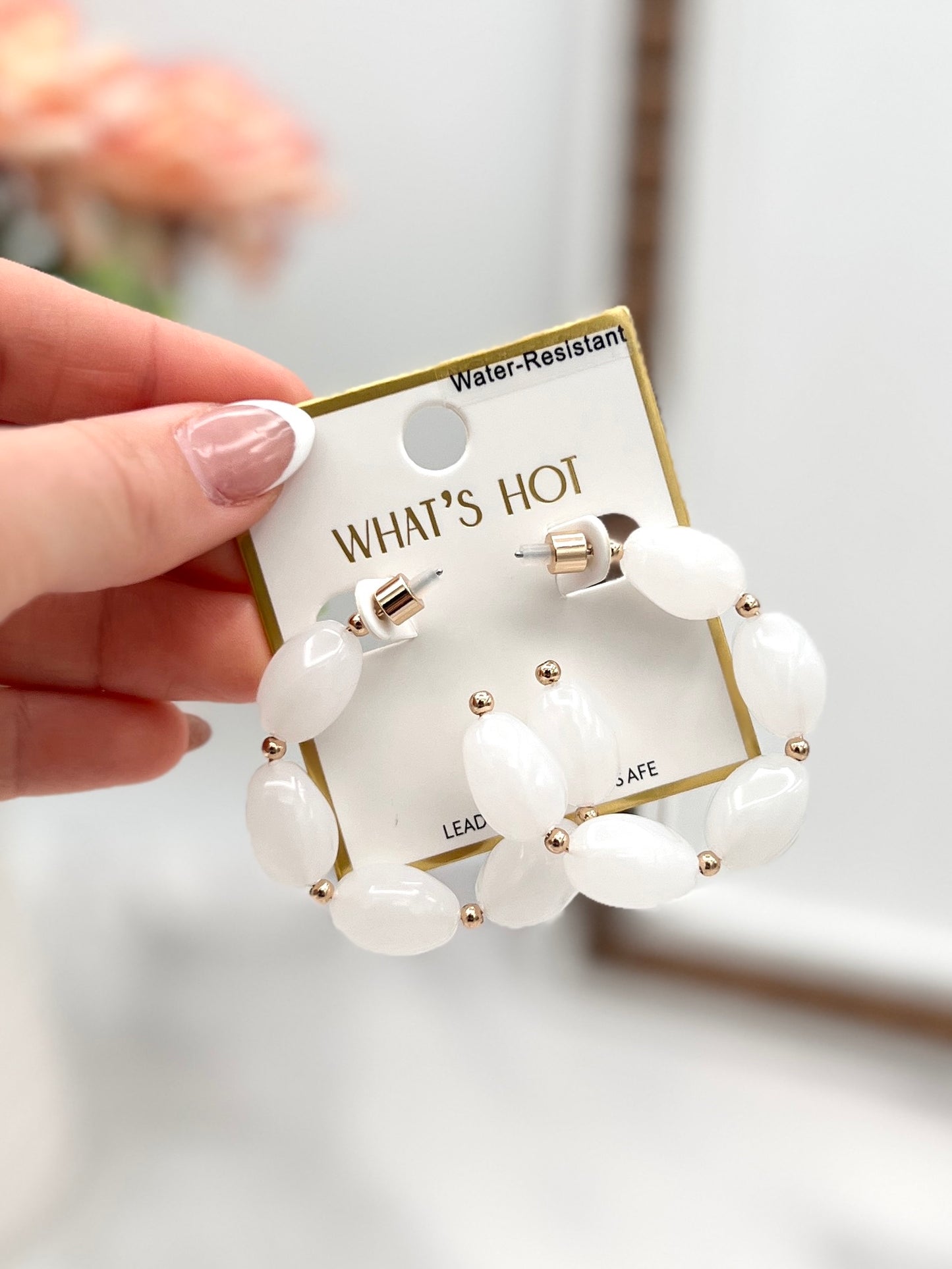 Color Pop Acrylic Hoop Earrings