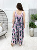 Time Is Right Romper - Floral Stripe