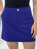 Dear Scarlett Get It Straight Mon Skort - Royal Blue