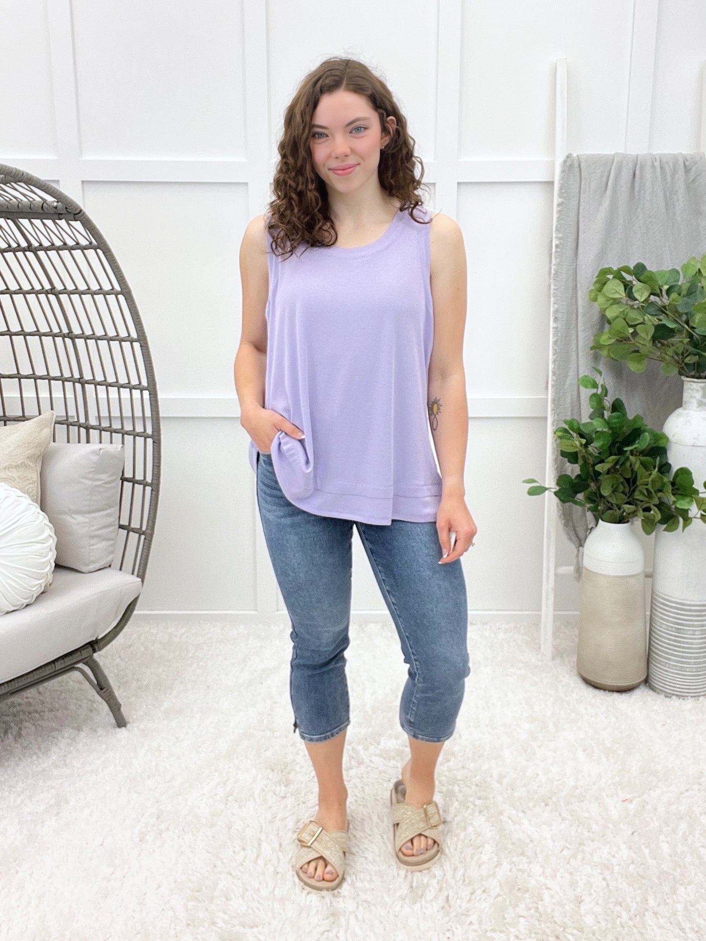 Off Duty Muse Ribbed Tank Top