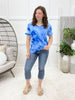 Chic Days Top - Blue Tie Dye