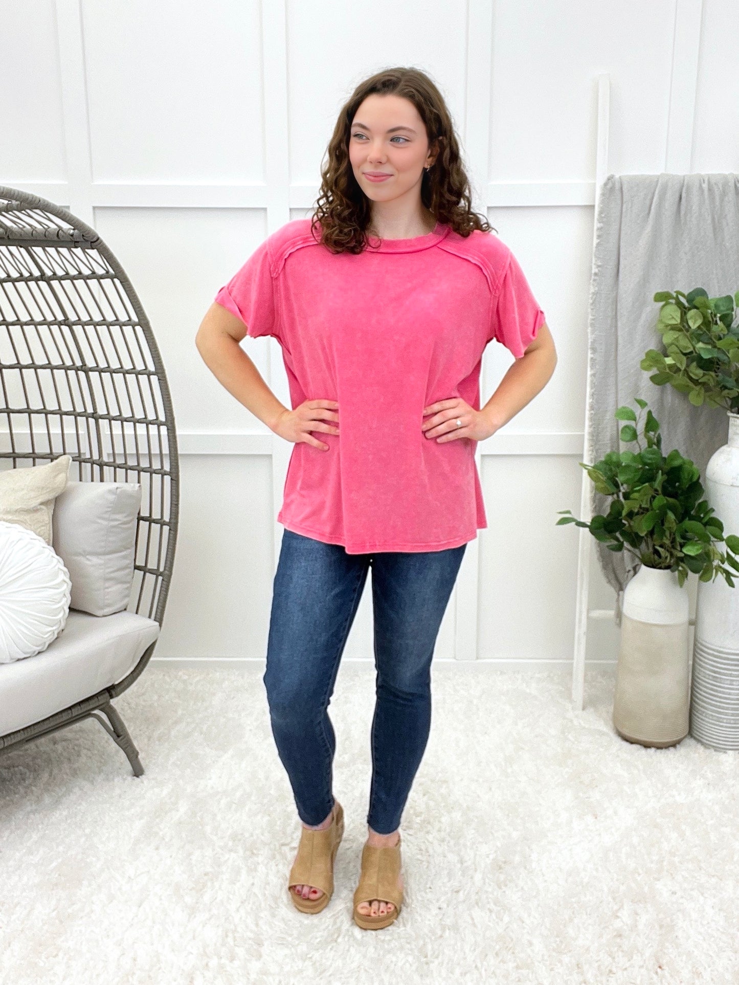 Shine So Bright Ribbed Top