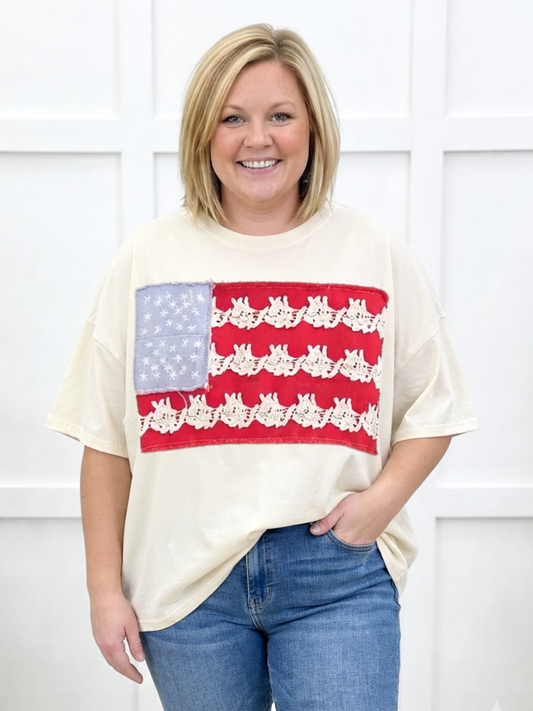 Lace And Liberty Top