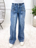 The Cassandra From Saige High Rise Bootcut Patch Pocket Jeans
