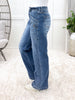 The Cassandra From Saige High Rise Bootcut Patch Pocket Jeans