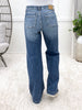 The Cassandra From Saige High Rise Bootcut Patch Pocket Jeans