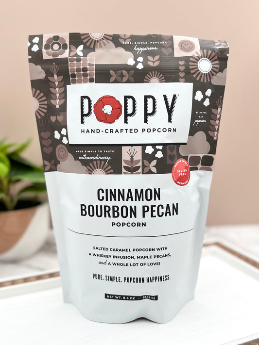 Hand-Crafted Cinnamon Bourbon Pecan Popcorn