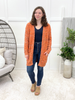 Always Up For Fun Cardigan - Pumpkin