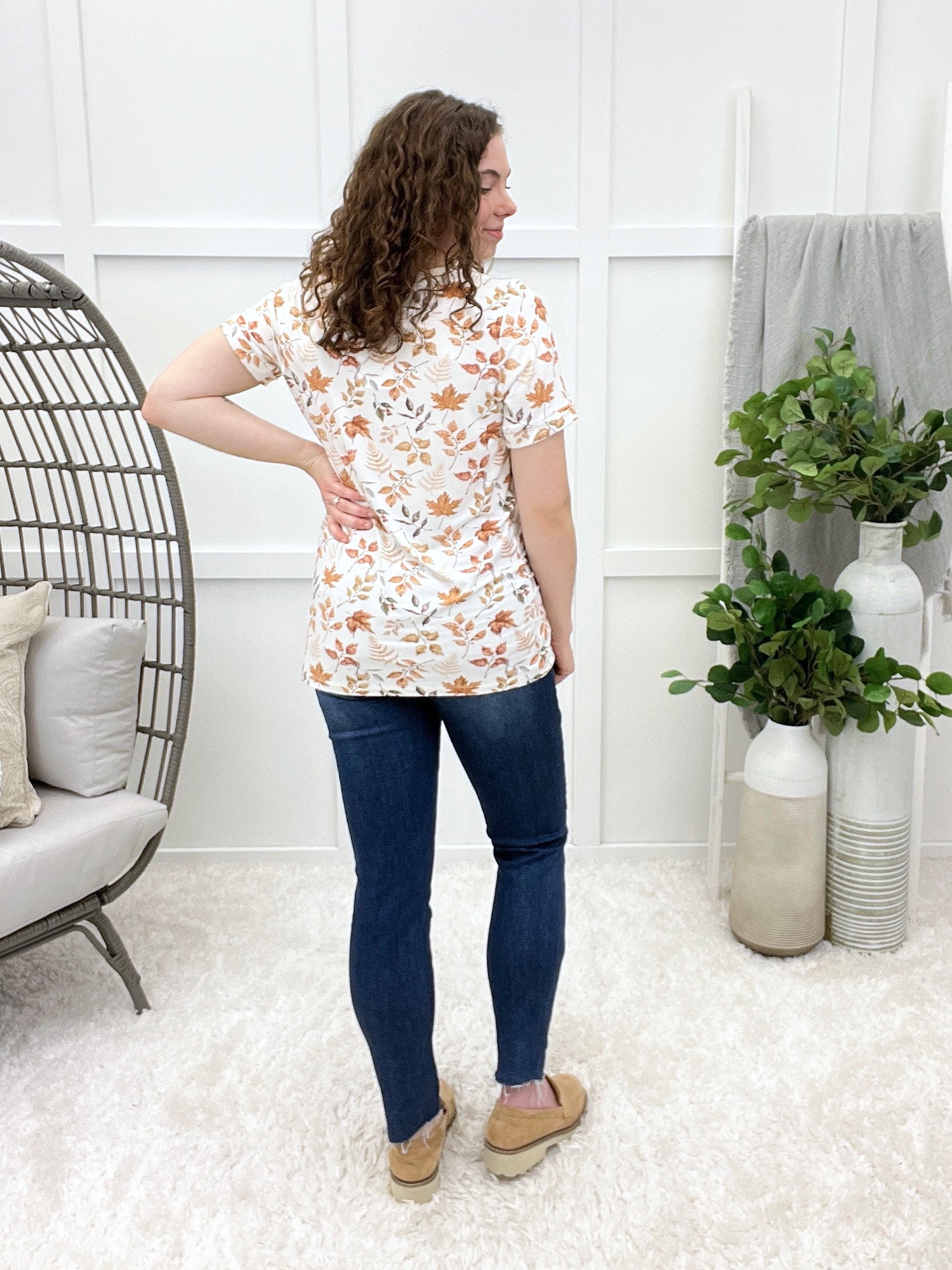 Chic Days Top - Autumn Leaves