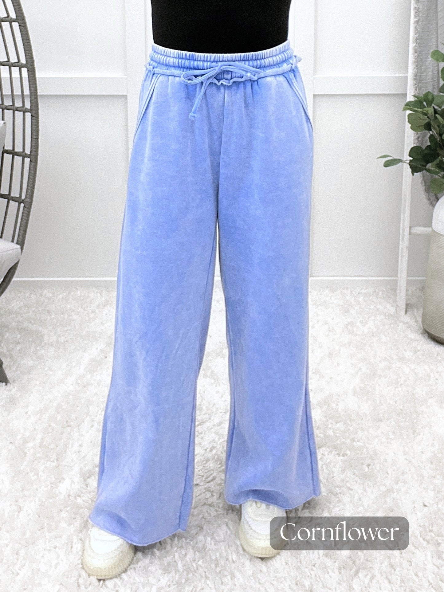 Making My Plans Mineral Washed Lounge Pants