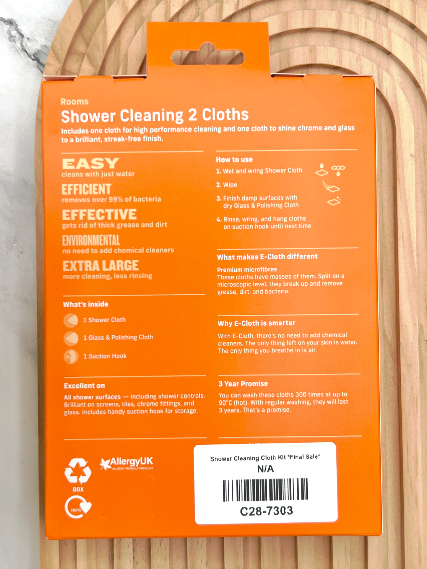 Shower Cleaning Cloth Kit