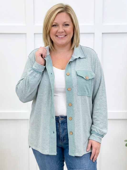 Mood Booster Button-Up Shacket