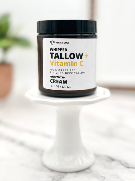 Whipped Tallow Cream with Vitamin C, Cream For Face and Body