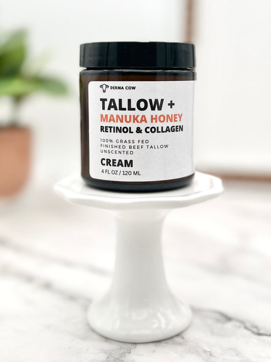 Tallow + Manuka Honey Infused with Collagen and Retinol