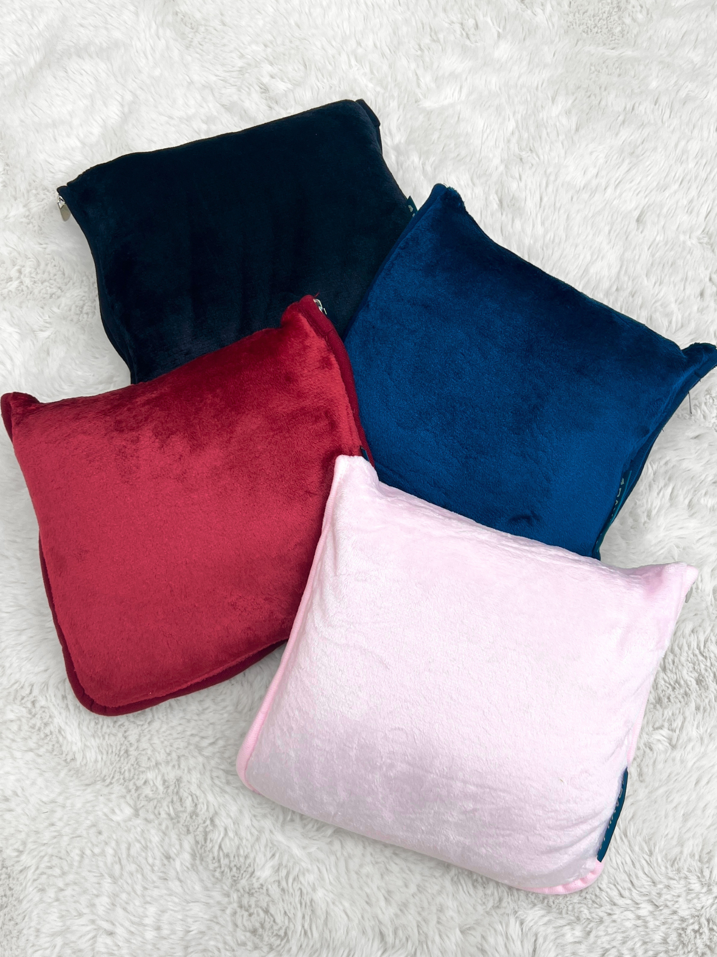 Premium Fleece Travel Blanket Pillow