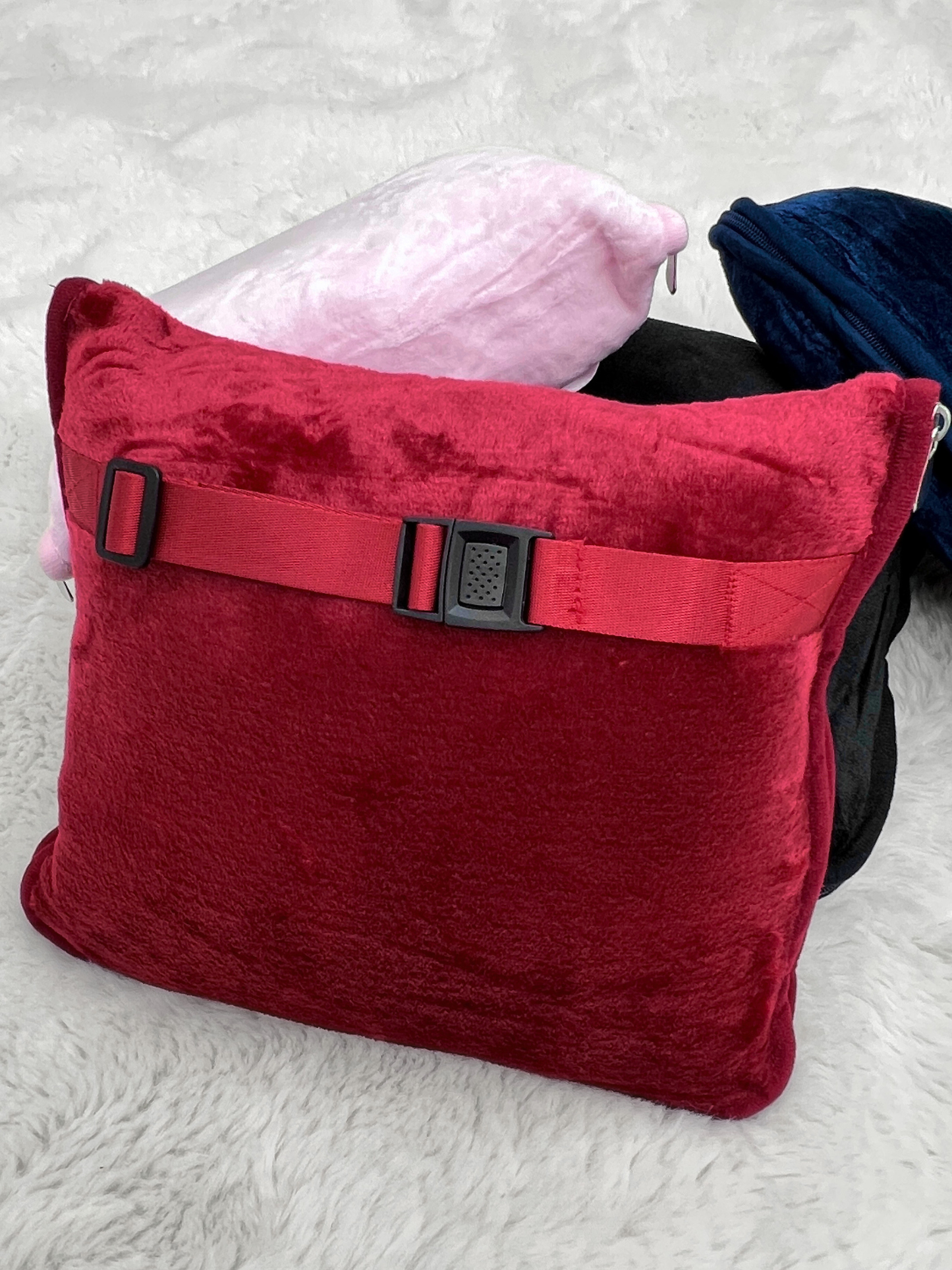 Premium Fleece Travel Blanket Pillow