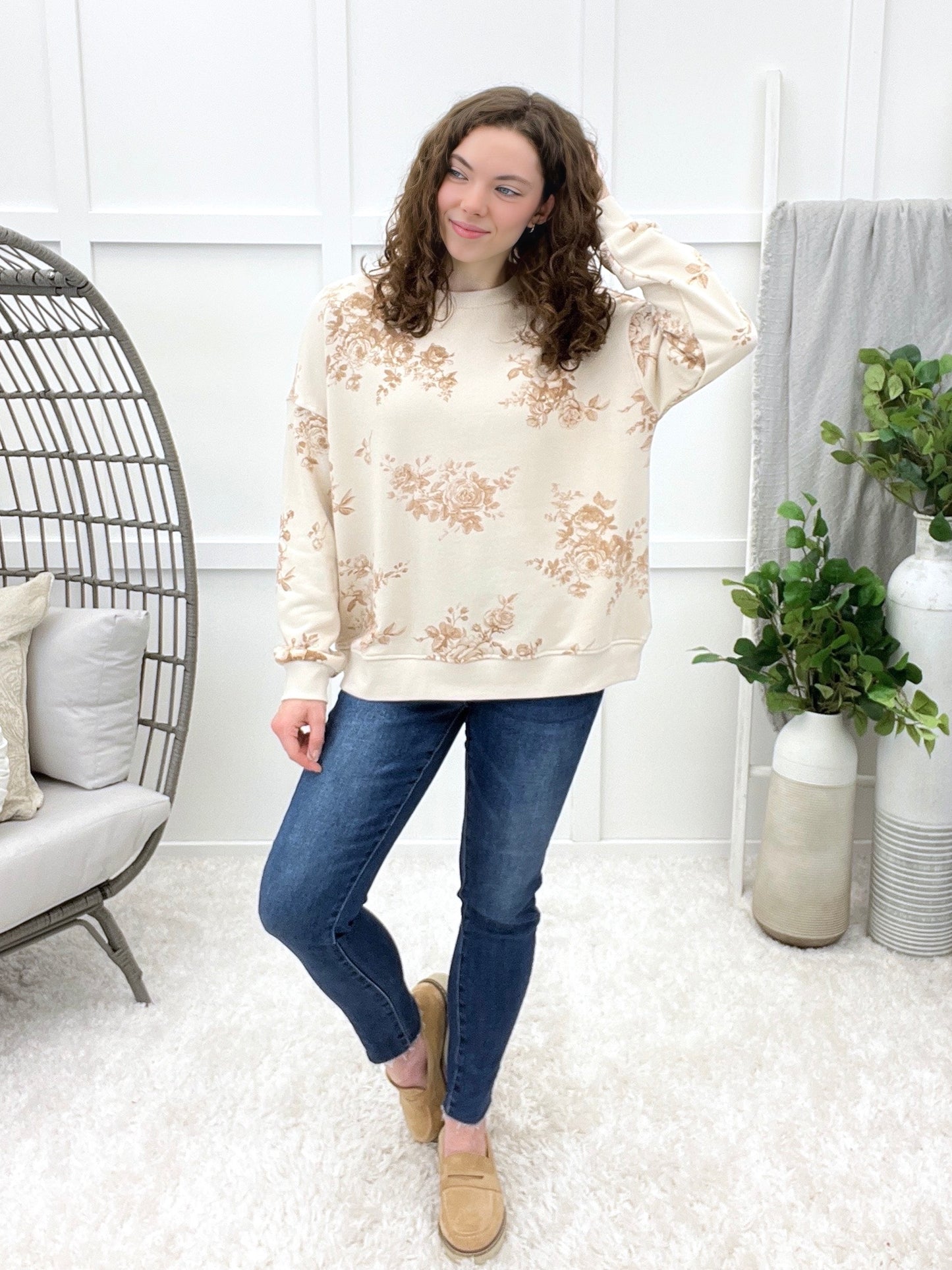 Cozy Blooms Top