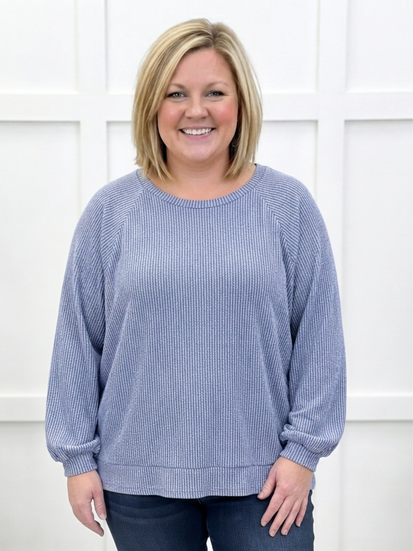 Horizon Comfort Pullover - Blue