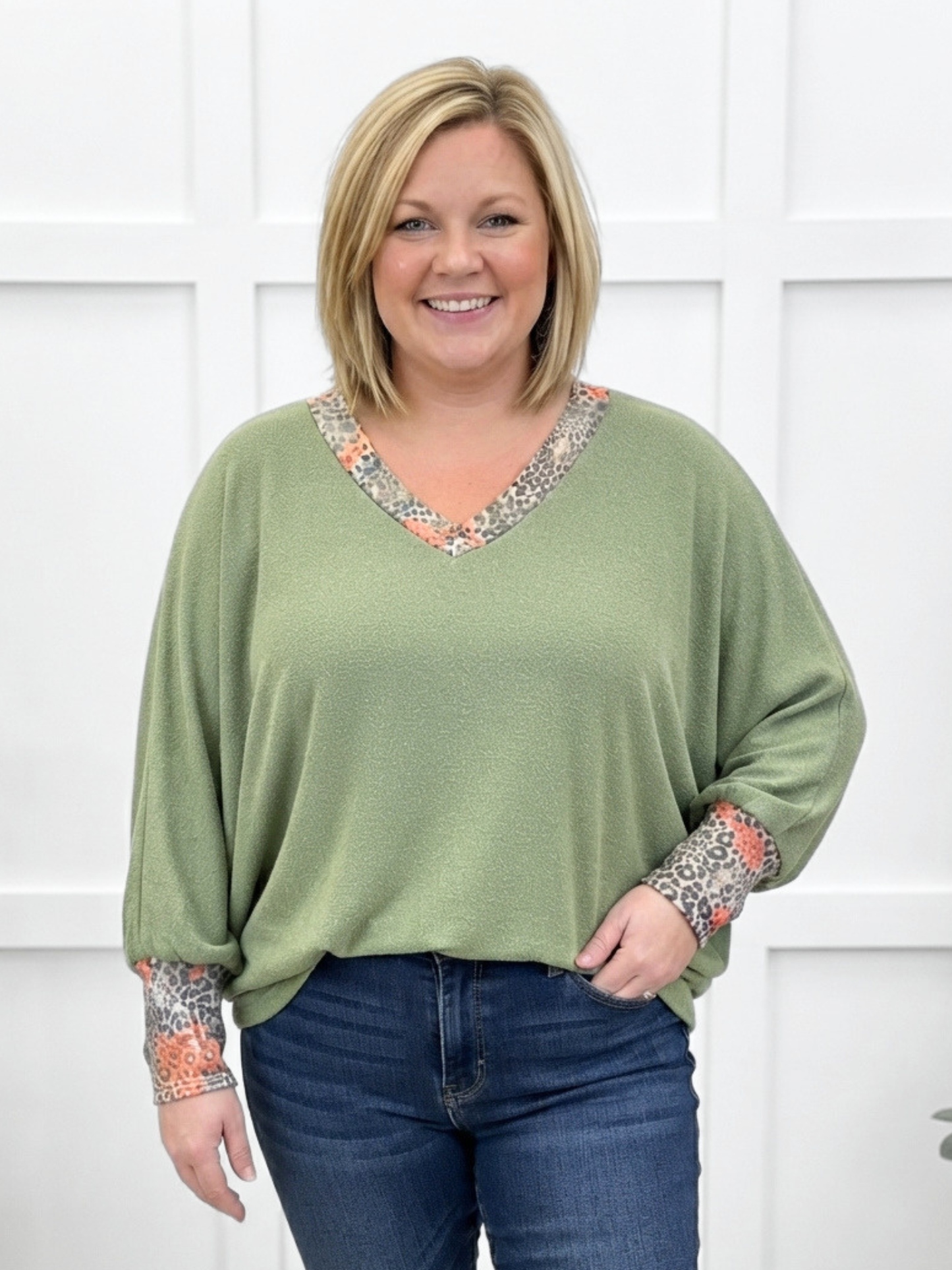 Wildly Sweet Top - Olive