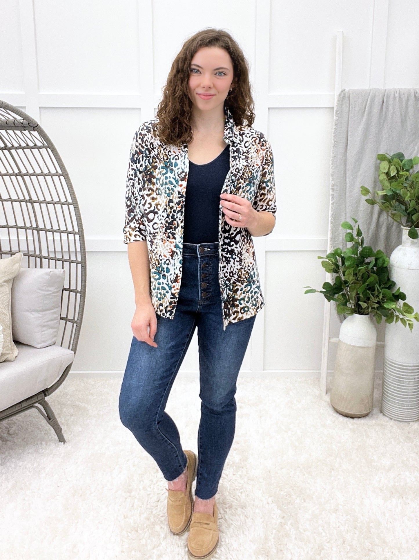 Untamed Beauty Button-up Top