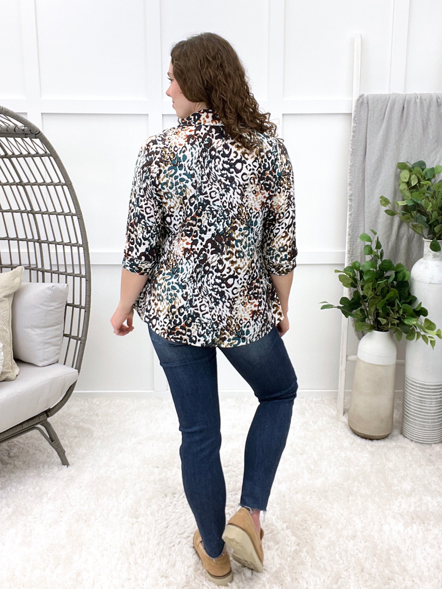 Untamed Beauty Button-up Top
